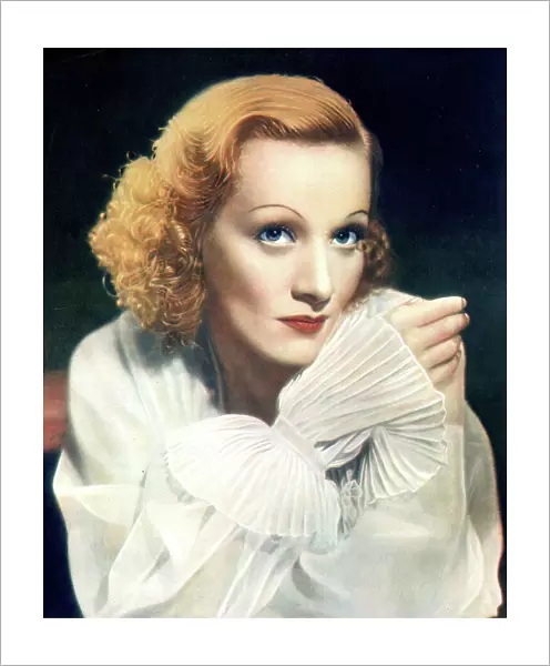 Marlene Dietrich, German-American film actress and singer
