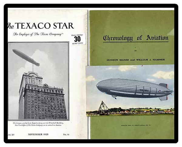 Zeppelin airship - two cover designs