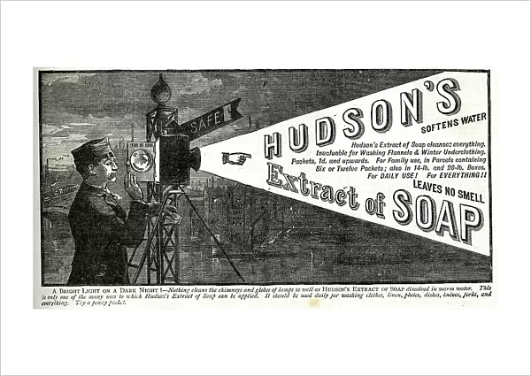 Advert, Hudson's Extract of Soap