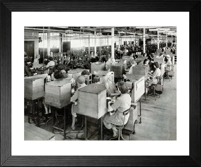 Framed Print : 20th Century Tobacco Factory Print, Liverpool Framed Print : 20th Century Tobacco Factory Print, Liverpool