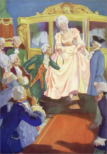 Cinderella arrives at the Ball, by Muriel Baines