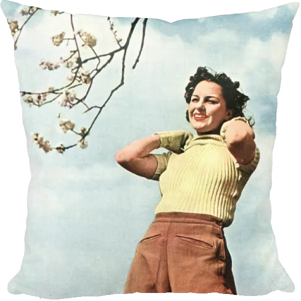 Advertisement Photograph, Woman Smiling Outdoors