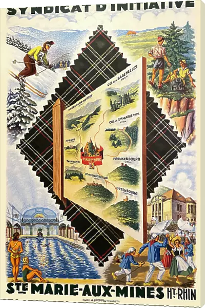 Poster, Sainte Marie aux Mines, Haut-Rhin, France