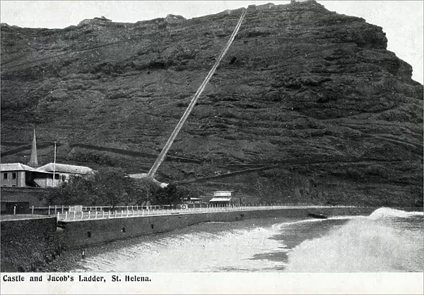 Castle and Jacob's Ladder, St. Helena