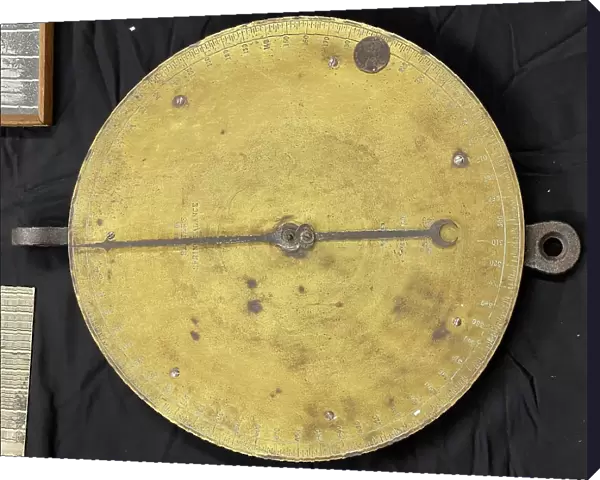 Spring balance brass dial, Samuel Cody Archive