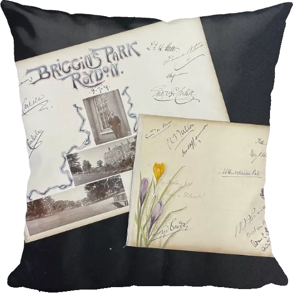 Autograph pages relating to Harland and Wolff