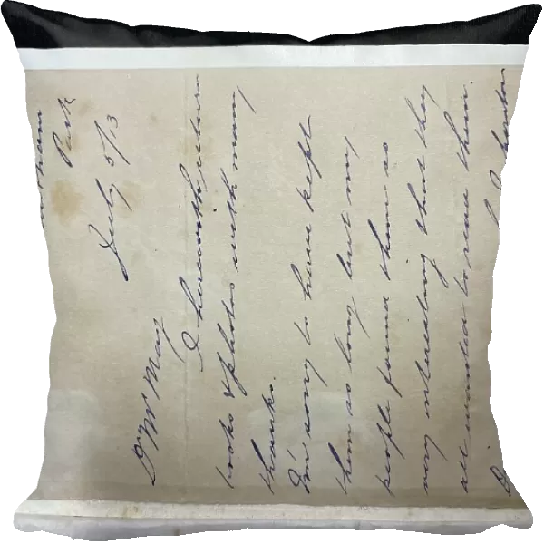 White Star Line, RMS Titanic, letter from Henry Wotton