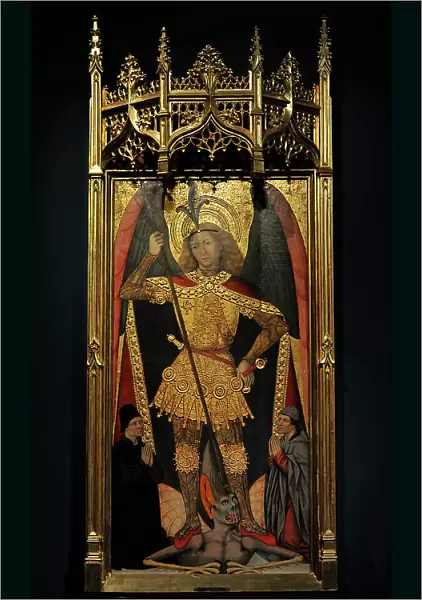 Saint Michael the Archangel with Two Donors