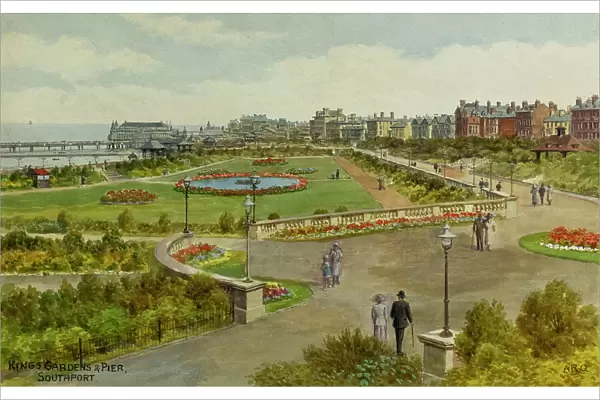 Kings Gardens and Pier, Southport, Lancashire