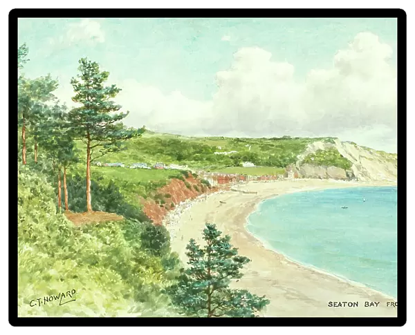 Seaton Bay from Beer Road, Devon