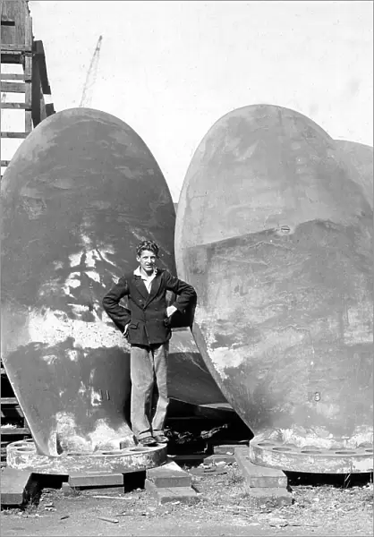 Southampton RMS Olympic propeller Blades probably 1932