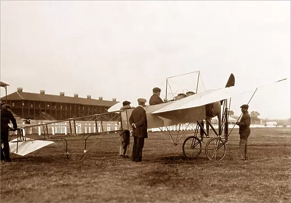 1909 - Paul de Lesseps in a Bleriot Monoplane