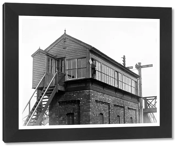 Railway signal box at Colwich, Staffordshire, early 1900s
