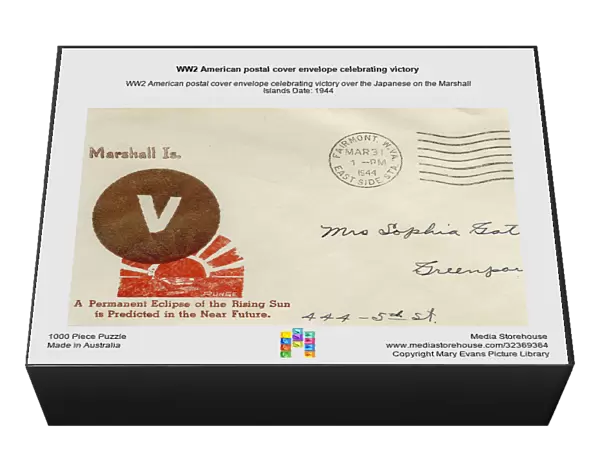 WW2 American postal cover envelope celebrating victory