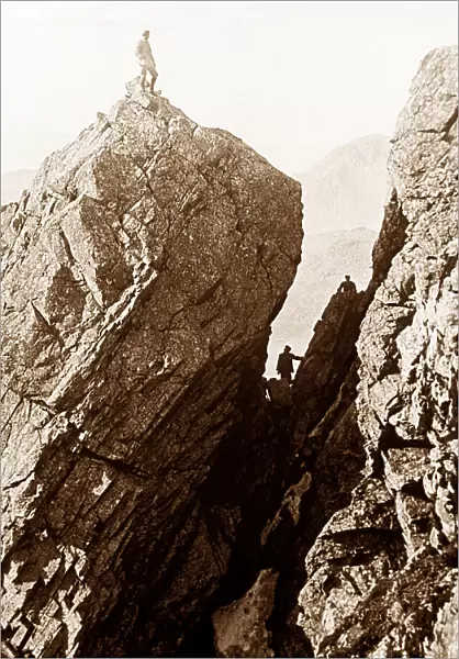 Climbing Scawfell Pinnacle, Lake District