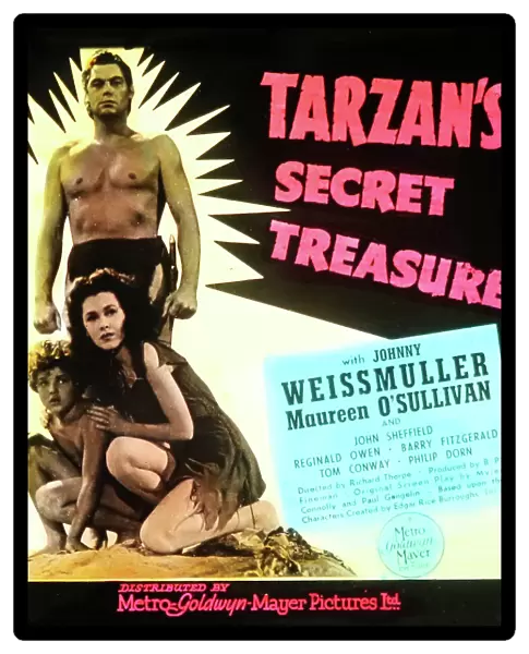 Johnny Weissmuller Tarzan's Secret Treasure movie advert
