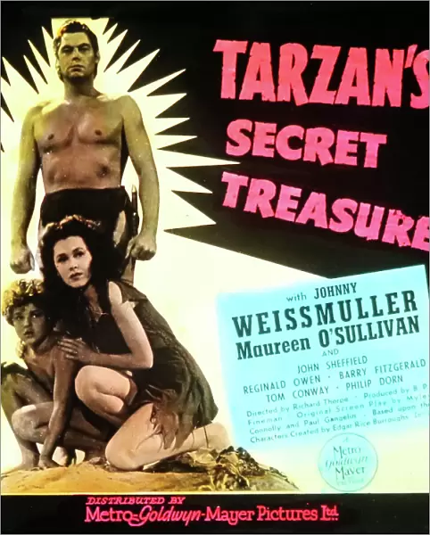Johnny Weissmuller Tarzan's Secret Treasure movie advert