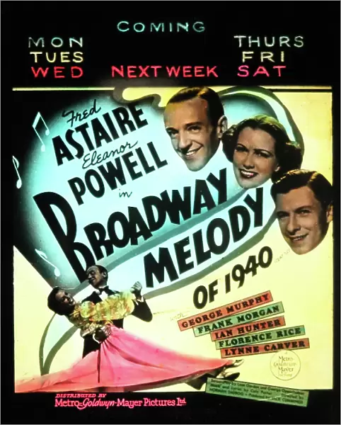 Fred Astaire Eleanor Powell Broadway Melody movie advert