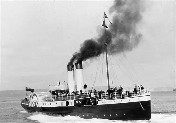 Weymouth Paddle steamer Brodick Castle early 1900s