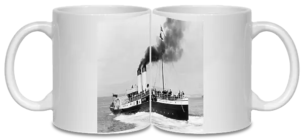 Weymouth Paddle steamer Brodick Castle early 1900s