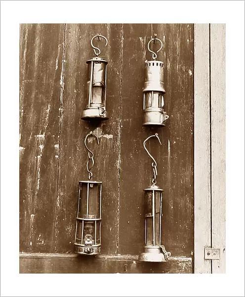 Miners safety lamps Victorian period