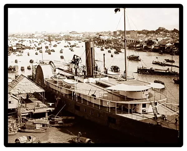 Canton Harbour, China in the early 1900s