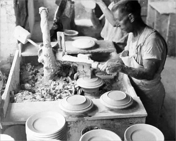 Pottery factory Trenton New Jersey USA early 1900s