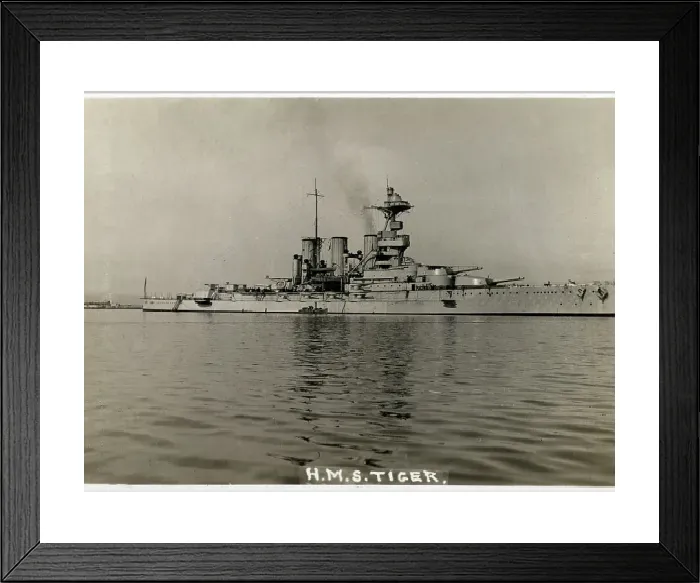Framed Print : HMS Tiger Battlecruiser Print circa 1915 Framed Print : HMS Tiger Battlecruiser Print circa 1915