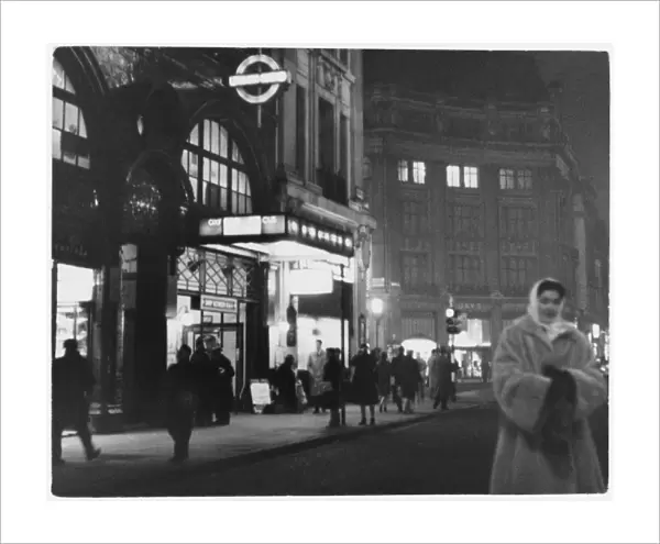 Oxford Circus Tube  /  1950S