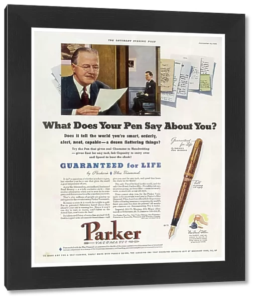 Advert  /  Parker Pens 1940