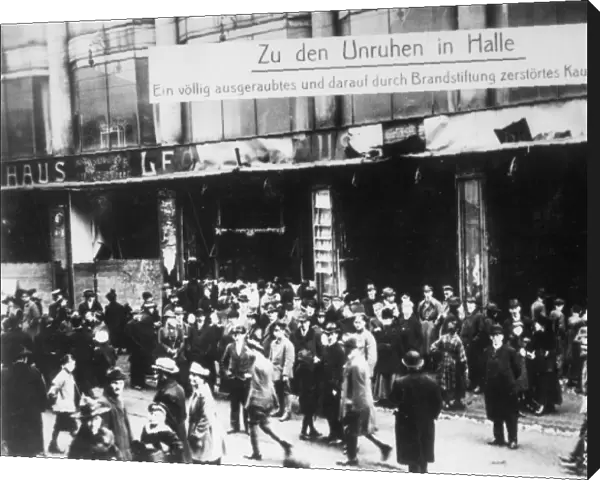 Unrest in Halle  /  1918