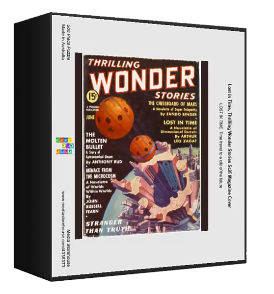 Lost in Time, Thrilling Wonder Stories Scifi Magazine Cover