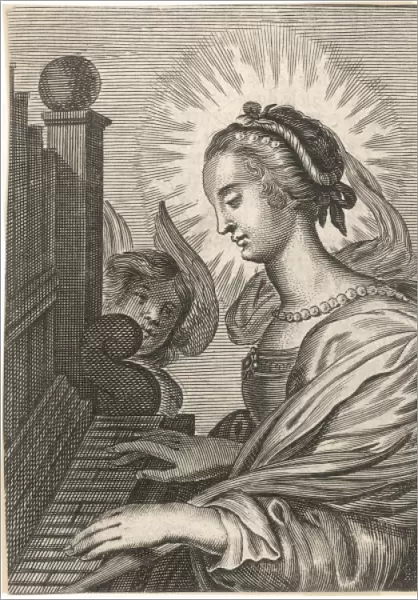 St Cecilia  /  Organ  /  Anon