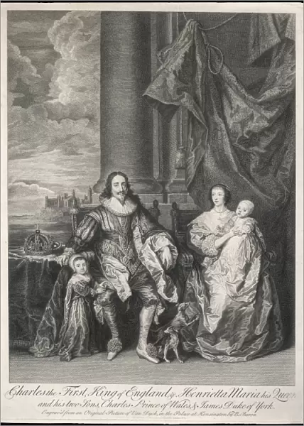 Charles I, Wife, Sons