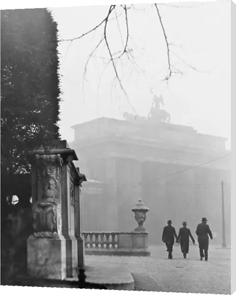 Brandenburg Gate in Fog