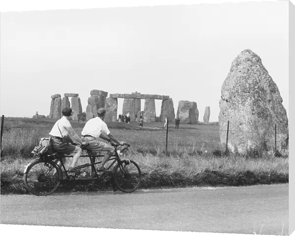 Cycling Past Stonehenge