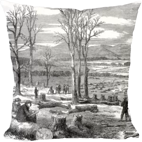 Confederate Army Winter Quarters, Rapidan; American Civil Wa