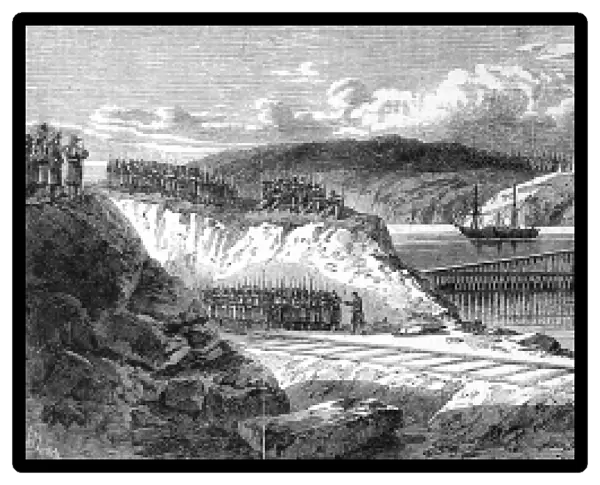The Civil War in America. Embarkation of a portion of the ar