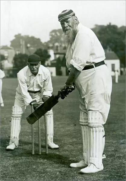 W. G. Grace batting at Gravesend, 1913