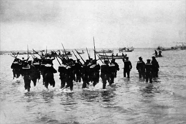 German navy on landing manouevres