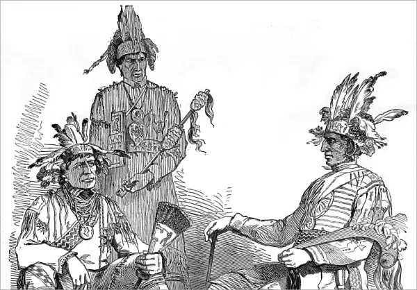 Three Chippewa Indian chiefs at Montreal, 1849