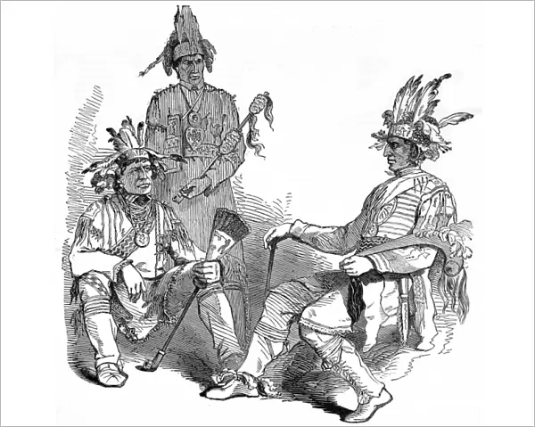 Three Chippewa Indian chiefs at Montreal, 1849