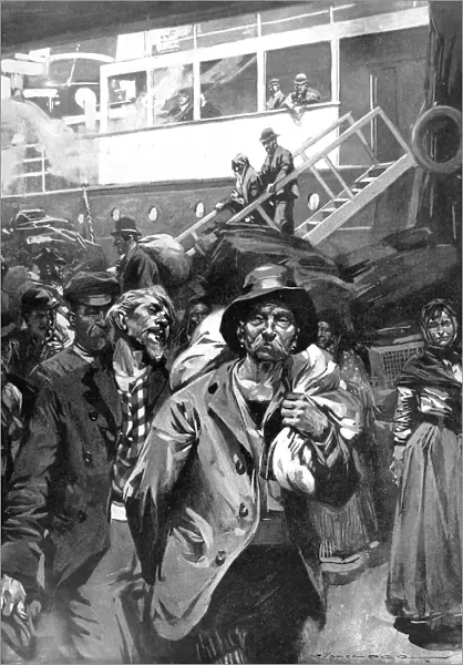 Immigrants arriving in Britain, 1903