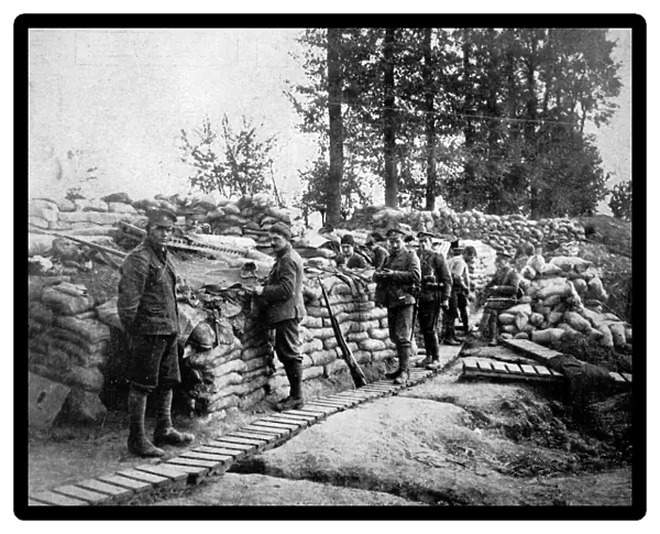 A British firing-line trench