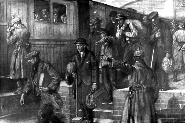 Belgian Civilians being deported to Germany, 1916