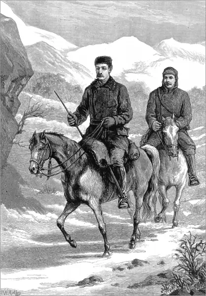 Captain Frederick Burnaby on the Road to Khiva, 1875