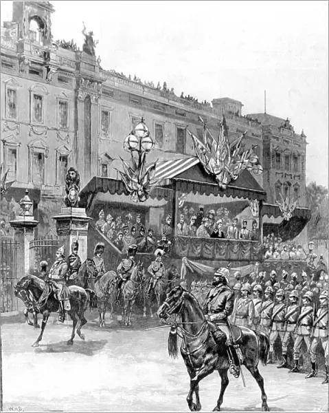 Review of the Volunteer Corps at Buckingham Palace, 1887
