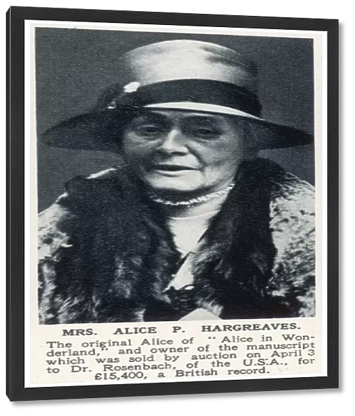Mrs. Alice P. Hargreaves