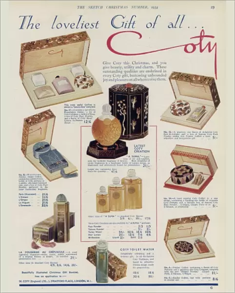 An advertisement for Coty products