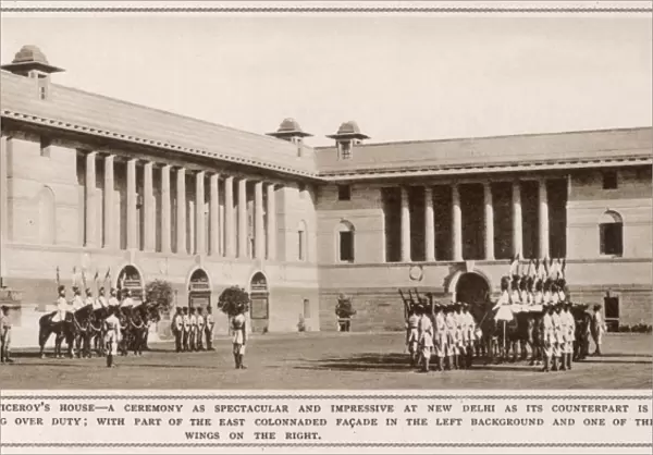 Changing Guard before the Viceroys House, New Delhi